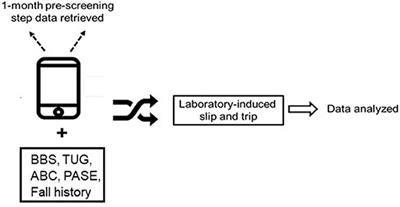 Can Smartphone-Derived Step Data Predict Laboratory-Induced Real-Life Like Fall-Risk in Community- Dwelling Older Adults?